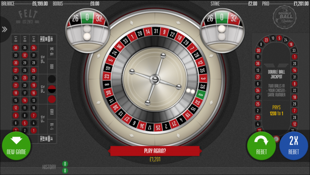 Double Ball Roulette Jackpot Win